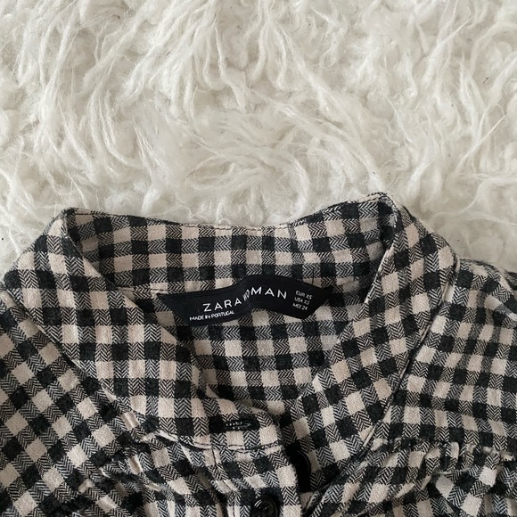 Zara Woman Plaid Button Down - Picture 3 of 4
